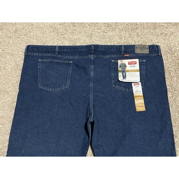 Wrangler Denim Relaxed Fit Jeans 9760WDR Blue 100% Cotton 60x30 Big & Tall - NWT - Picture 11 of 11